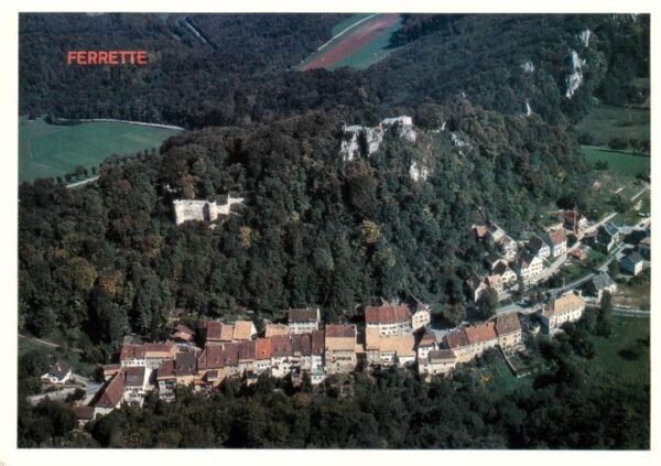 Ferrette Haut-Rhin Vue aérienne
