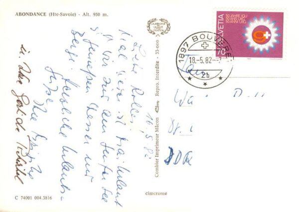 Abondance 74 Haute-Savoie Fliegeraufnahme Panorama Kirche – Bild 2
