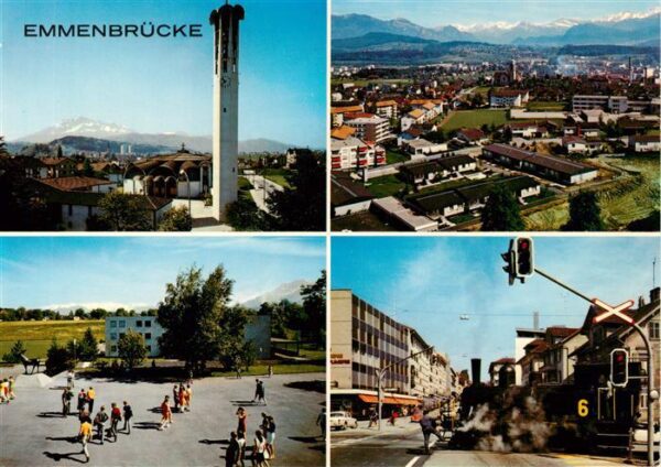Emmenbruecke LZ Turm Fliegeraufnahme Platz Lokomotive