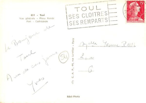 Toul 54 Meurthe-et-Moselle Vue generale Place Ronde Port Cathedral – Bild 2