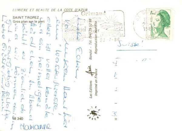 Saint Tropez Var Gros plan sur le port Vue aerienne – Bild 2