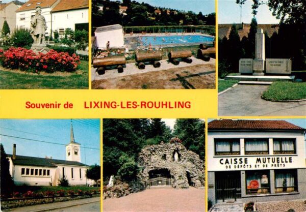 Lixing-les-Rouhling 57 Moselle Monument Schwimmbad Gedenkstätte Kirche