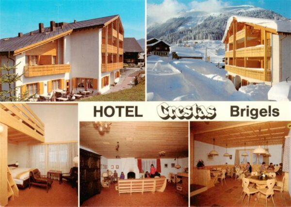Brigels GR Hotel Crestas Gasträume Zimmer