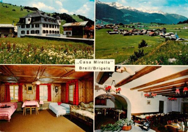 Brigels GR Casa Mirella Panorama Gastraum Zimmer