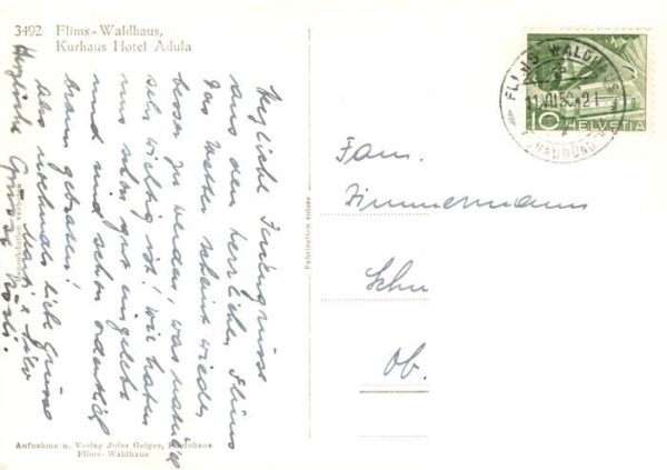Flims Waldhaus Kurhaus Hotel Adula – Bild 2