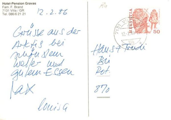 Gravasalvas Sils Engadin GR Hotel Pension Gravas Gasträume Gästezim – Bild 2