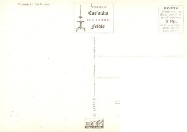 Feldis GR Tscharners Cas’aulta Hotel Belvedere – Bild 2