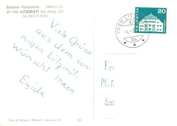 Litzirueti GR Badener Ferienheim – Bild 2