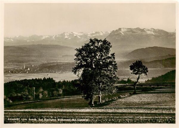 Aesch LU Blick vom Kurhaus Richental