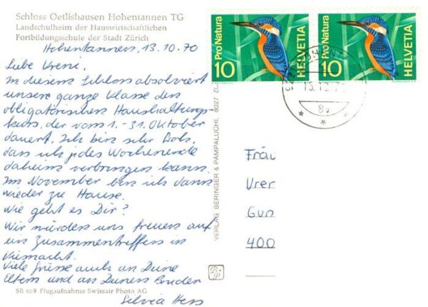 Hohentannen TG Schloss Oetlishausen Fliegeraufnahme – Bild 2
