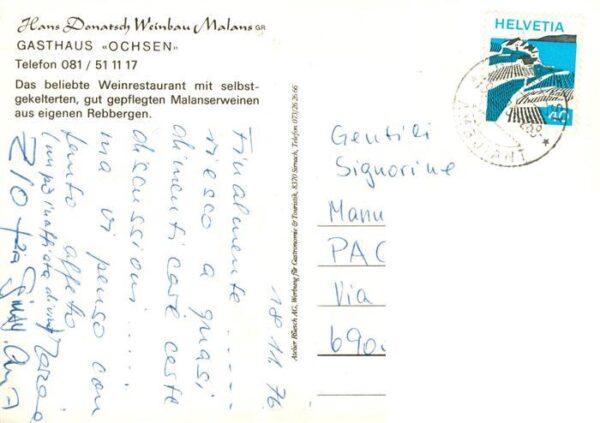 Malans GR Hans Donatsch Weinbau Gastraum Weinfäss – Bild 2