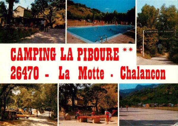 La Motte-Chalancon 26 Drome Camping La Piboure Pool Tischtennis Ten