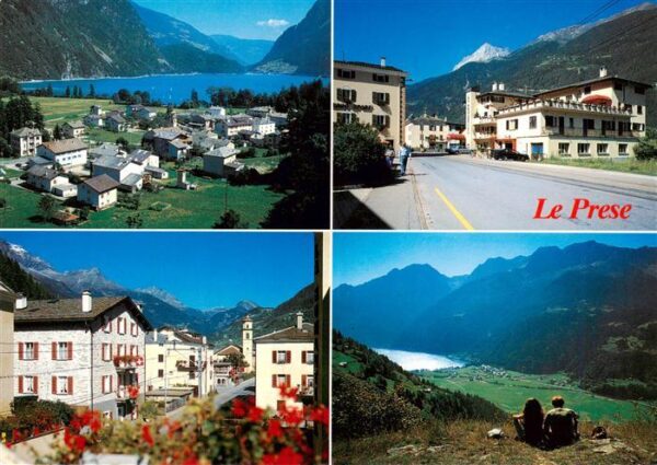 Le Prese GR Panorama Ortspartien Seeblick