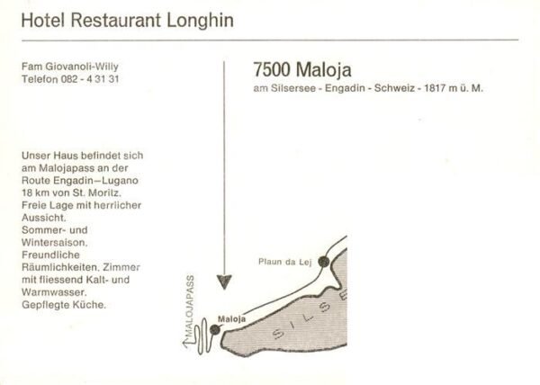 Maloja GR Hotel Restaurant Longhin Gastraum – Bild 2