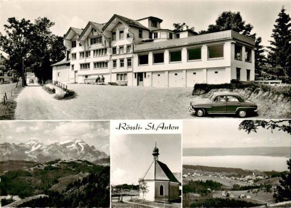 St Anton 1121m Gais AI Gasthaus Pension Rössli Panorama Kapell
