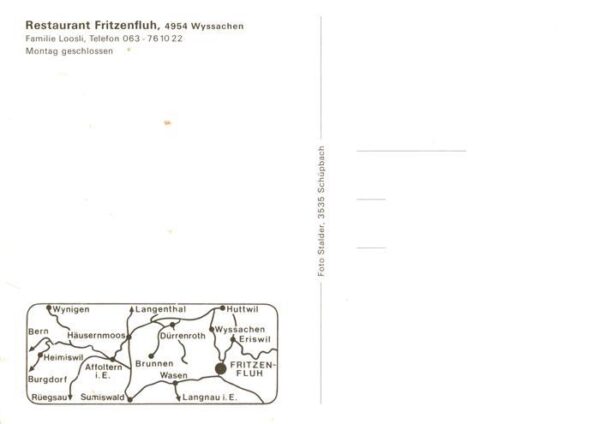 Wyssachen Emmental BE Restaurant Fritzenfluh – Bild 2