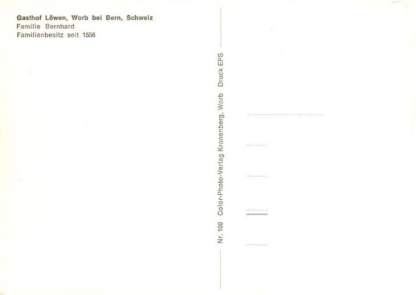 Worb BE Gasthof Löwen – Bild 2
