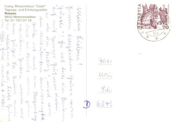 Mettmenstetten ZH Evang. Missionshaus Güetli Tagungs- und – Bild 2