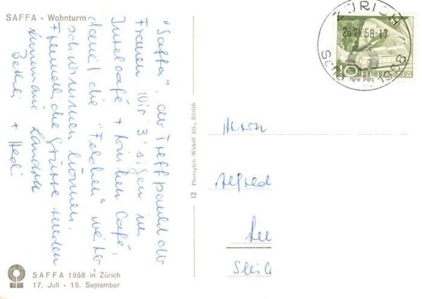 SAFFA Ausstellung Zuerich ZH Wohnturm – Bild 2