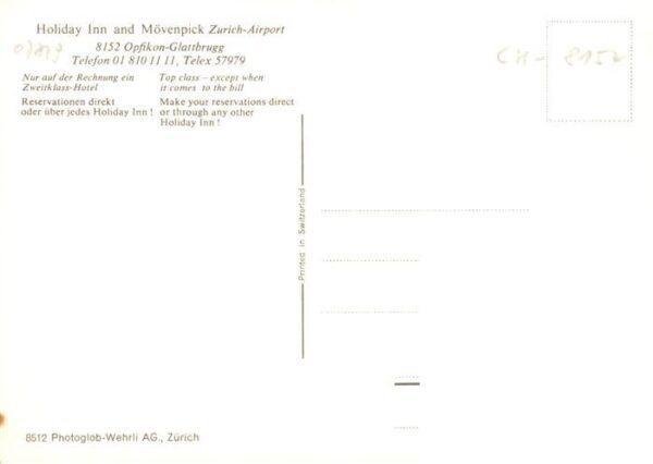 Glattbrugg Holiday Inn and Mövenpick Zurich Airpor – Bild 2