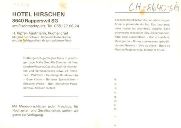 Rapperswil BE Hotel Hirschen Gastraum – Bild 2
