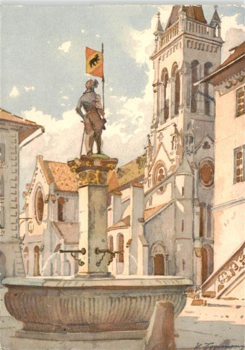 Bern BE Brüggler Brunnen auf dem Rathausplatz A