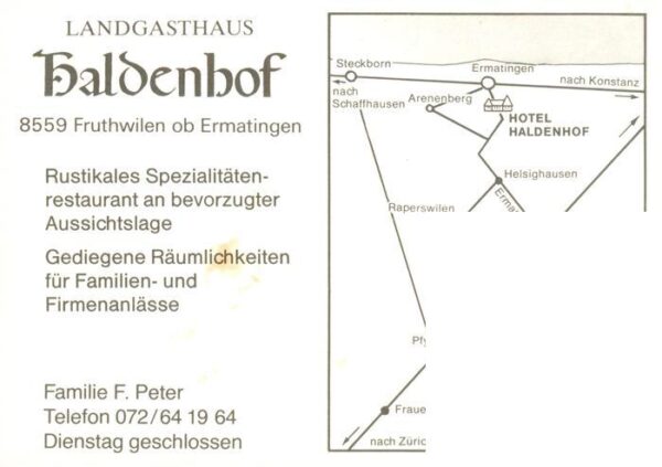 Fruthwilen Landgasthof Haldenhof – Bild 2