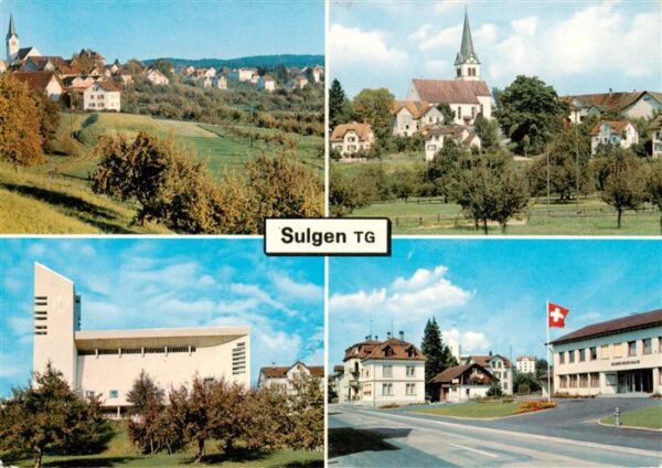 Sulgen TG Ortsansichten Blick zur Kirche Gemeinde