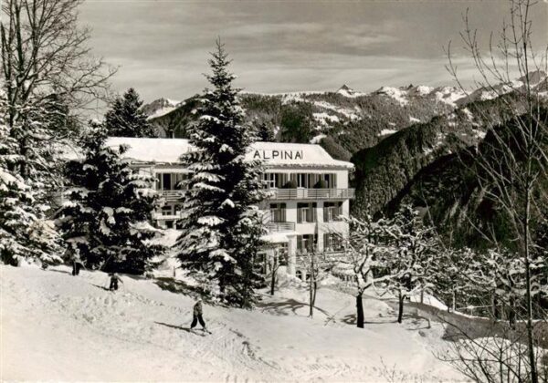 Braunwald GL Hotel Alpina Winterpanorama Alpen
