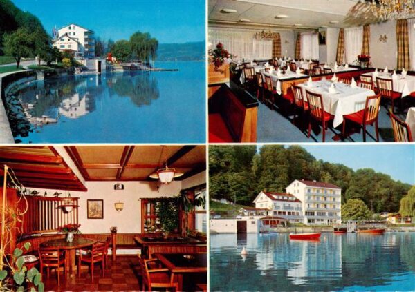 Steckborn Untersee TG Hotel Schweizerland Gasträume Seepartie
