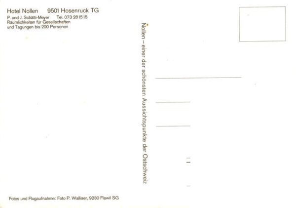 Hosenruck TG Panorama Hotel Nollen Speisesaal – Bild 2