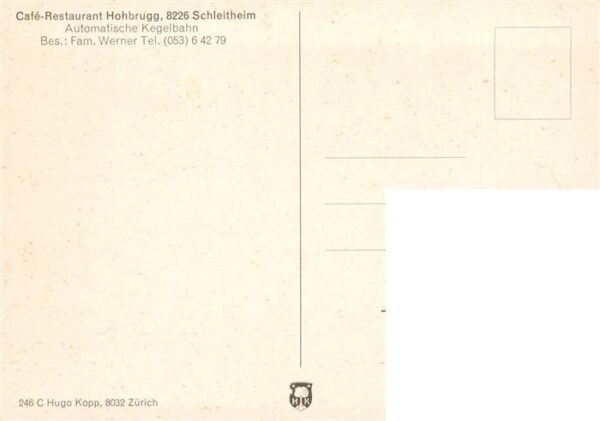 Schleitheim SH Cafe Restaurant Hohbrugg – Bild 2