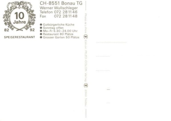 Bonau Speiserestaurant Rössli Gastraum Winter – Bild 2