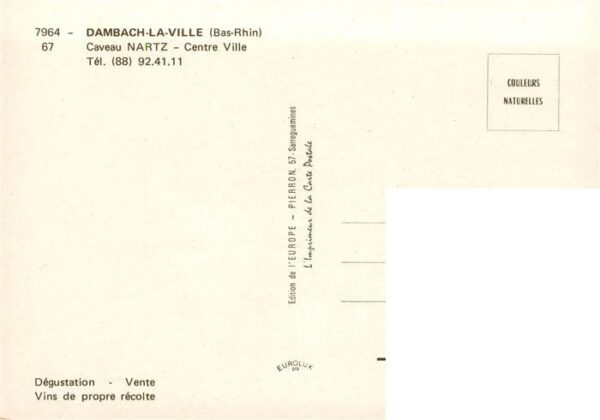 Dambach-la-Ville 67 Bas-Rhin Caveau Nartz Centre Ville – Bild 2