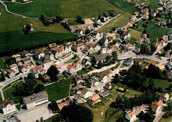 Gais AR Fliegeraufnahme mit Hotel Krone Feldpos