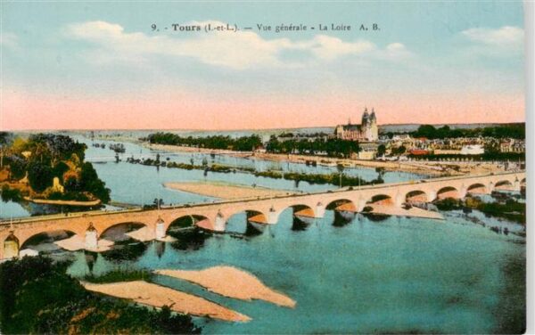 Tours 37 Vue generale La Loire