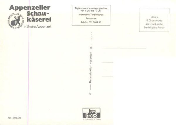 Stein AR Appenzeller Schaukäserei Gastraum Käsel – Bild 2