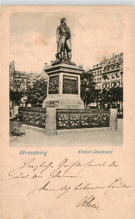 Strassburg  Strasbourg 67 Bas-Rhin Kleber Denkmal
