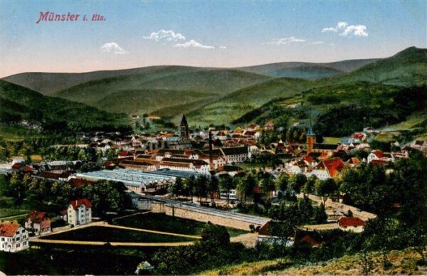 Muenster  Elsass Munster 68 Alsace Panorama