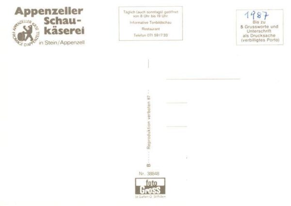 Stein AR Appenzeller Schaukäserei Flaggen – Bild 2