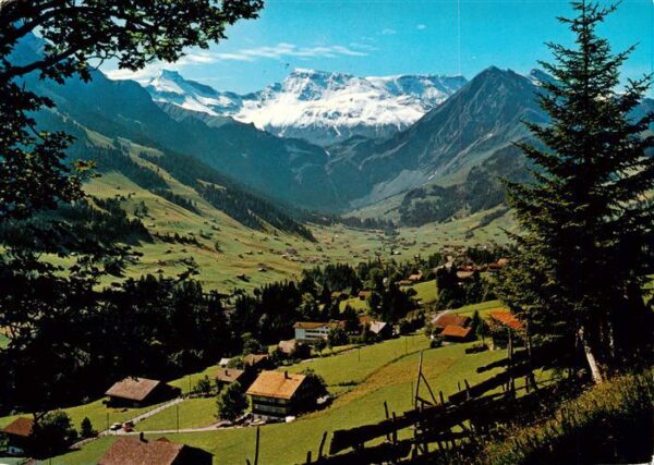Adelboden BE Panorama Berner Oberland Ausserschwand