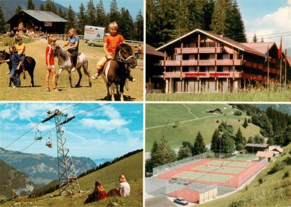 Diemtigtal BE Sporthotel Sportbahnen Wiriehorn Tennis