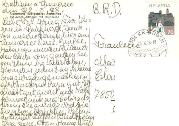 Aeschiried BE Alphorntrio Morgebärg auf Aeschi-Allmen – Bild 2