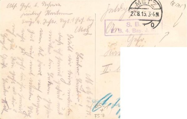Metz  57 Moselle Hauptbahnhof Feldpost – Bild 2