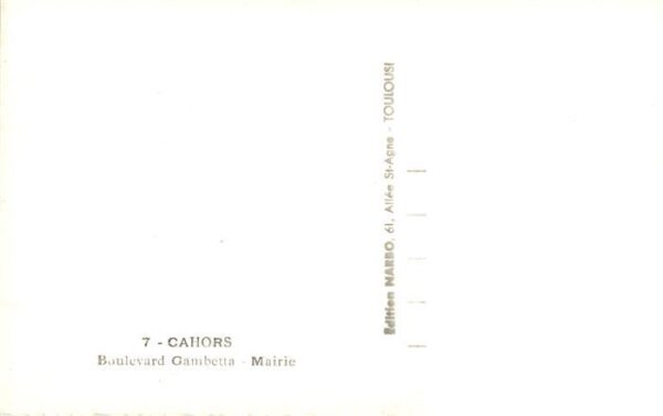 Cahors en Quercy 46 Lot Boulevard Gambetta Mairie – Bild 2