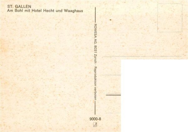 St Gallen SG Am Bohl mit Hotel Hecht und Waaghaus – Bild 2
