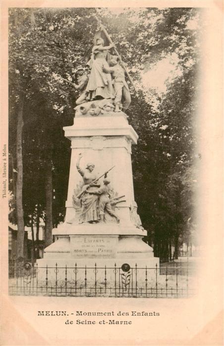 Melun 77 Seine-et-Marne Monument ds Enfants de Seine et Marne