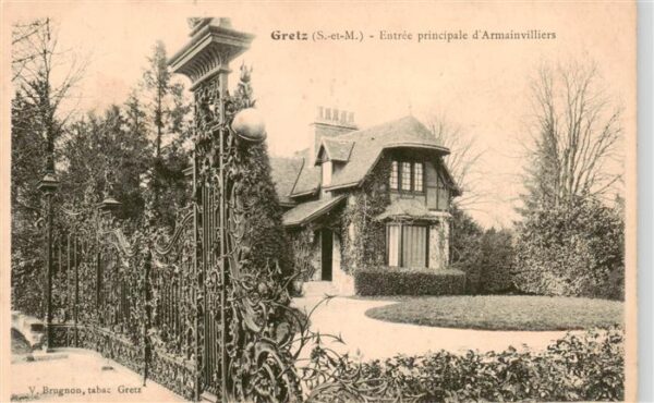 Gretz-Armainvilliers 77 Seine-et-Marne Entree principale d'Armainvilliers
