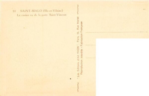 Saint-Malo 35 Le casino vu de la porte Saint Vincent – Bild 2