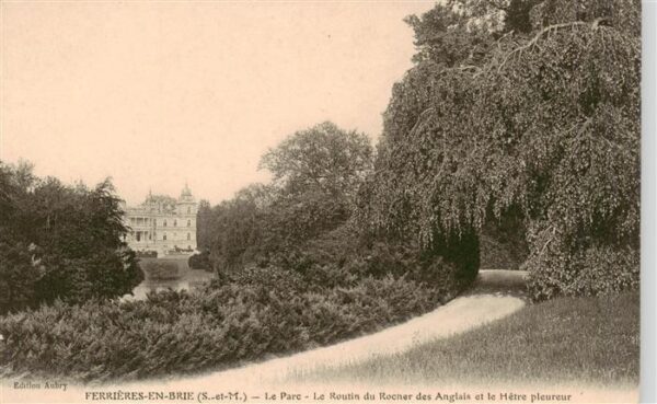 Ferrieres 77-en-Brie Le Parc Le Routin du Rocher des Anglais